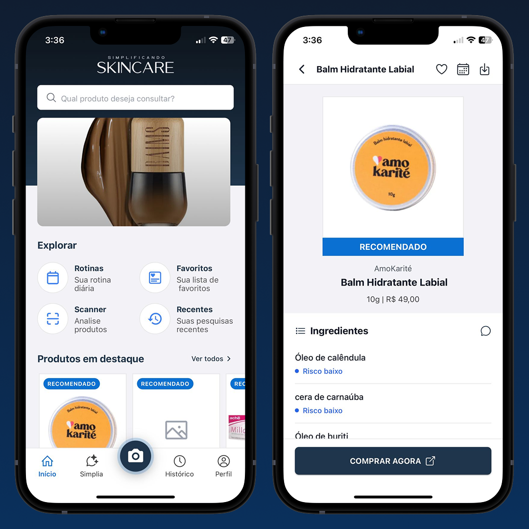Aplicativo de Skincare